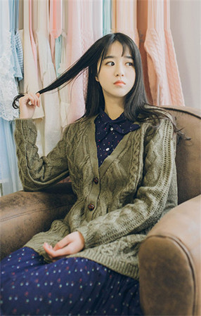 春天+开衫+小清新 不挑身材显清新细腻温婉范(5)