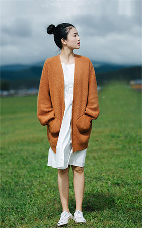 春天+开衫+小清新 不挑身材显清新细腻温婉范(8)