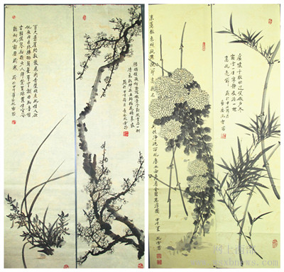 梅兰竹菊、国风神韵——实力派画家丁风雷(3)