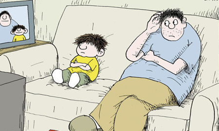 小学生写作文吐槽爸爸看欧洲杯:我连个球都不(1)