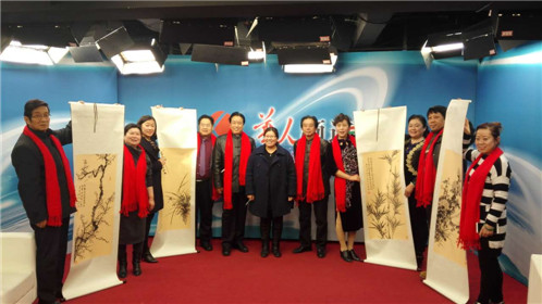 中国炎黄画院应邀参加《华人频道》(2)