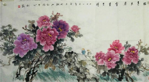  临潼马驹牛肉泡馍馆举行书画交流活动(6)