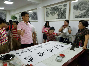 山高水长-宋晓峰个人国画作品展在西安开幕(7)