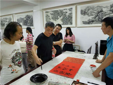 山高水长-宋晓峰个人国画作品展在西安开幕(10)