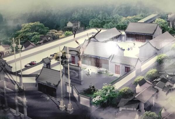 郭氏祠堂鸟瞰图