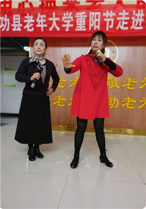 武功县民政局联合老年大学走进敬老院开展“九九重阳节 浓浓敬老情”活动(1)