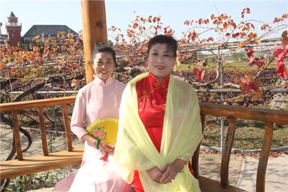 汉诺庄园葡萄红叶长廊美景醉游人(6)