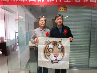 西安雄鹰劲旅国防教育基地书画研究院挂牌成立(2)