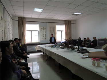 西安雄鹰劲旅国防教育基地书画研究院进行书画交流活动(3)