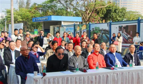 孙才祥青花禅意山水画展在厦门惠和石文化园吉祥开幕(4)