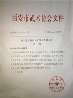  陕西精武国术联盟会授牌仪式圆满成功(3)