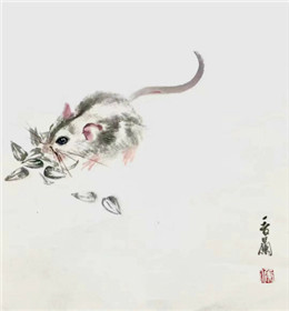 侯晋兰金鼠迎春书画作品欣赏(4)