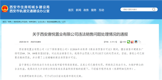 西安这四家房企被罚371万！(4)