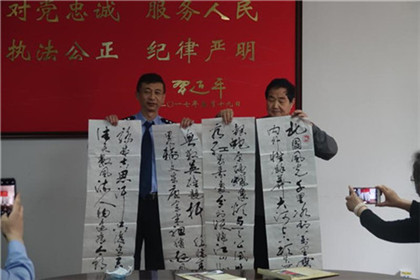 丝路传媒情深 翰墨警营飘香丝路(5)