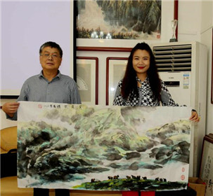 《丰庆如画》中国书画春晚组委会 陕西省新闻书画家协会迎国庆•中秋双节笔会隆重举行(8)