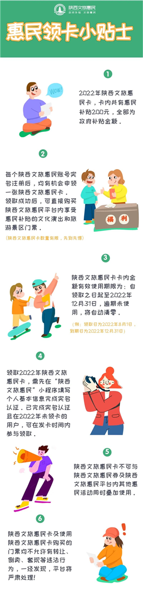 200元！5000张！陕西文旅惠民卡来了(3)