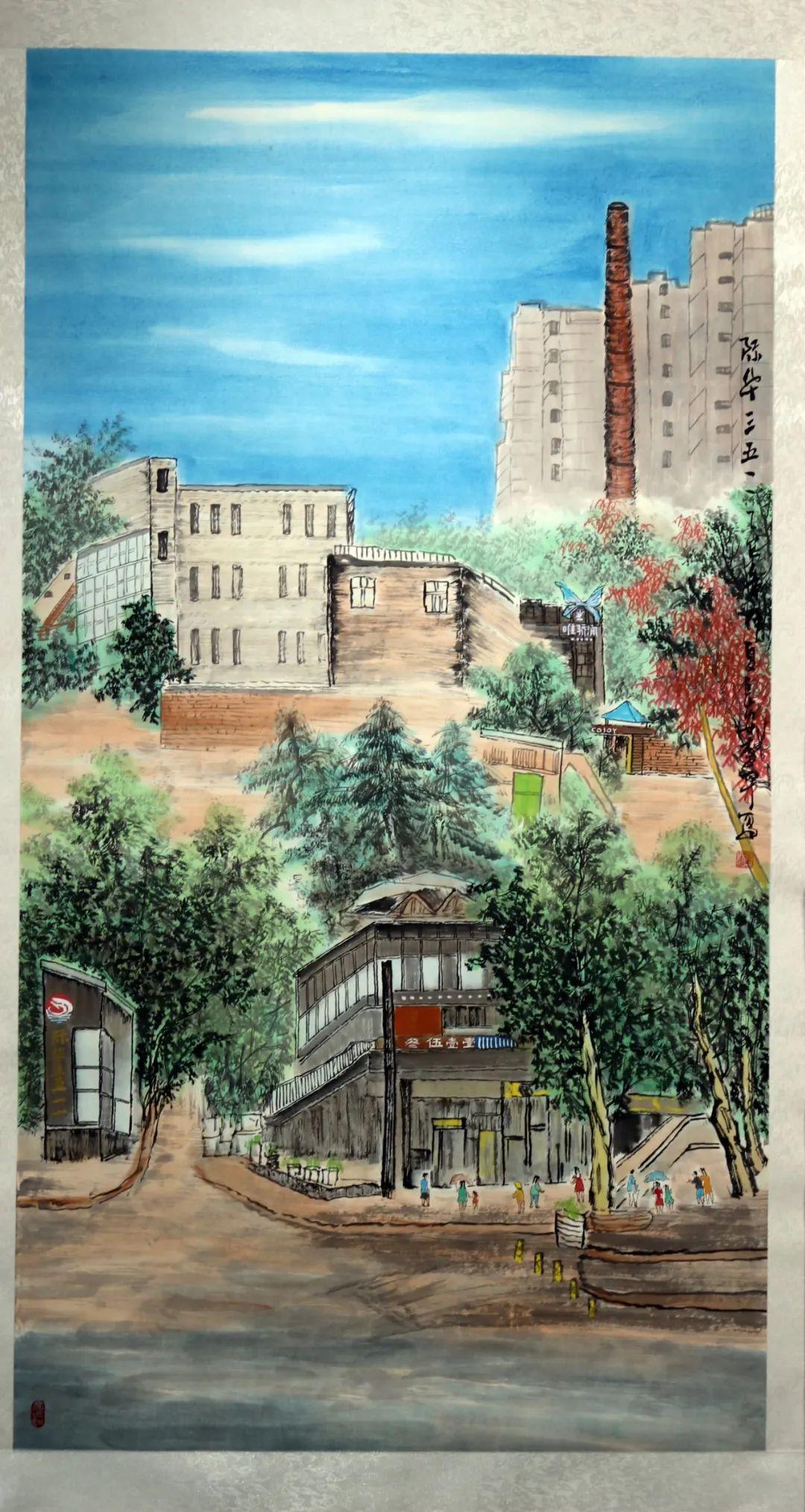 “翰墨铸军魂·蓄力谱华章”第四届书画展暨工业印记展在际华3511文创科技园开幕(21)