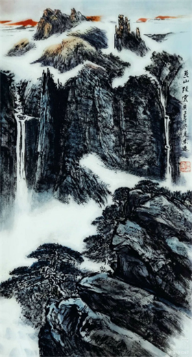 观陈东远山水作品，移人心目，求其意趣(1)