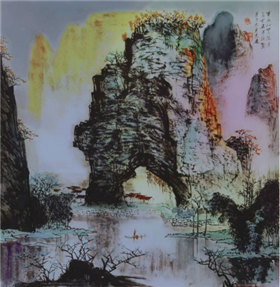 观陈东远山水作品，移人心目，求其意趣(3)