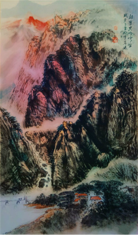 观陈东远山水作品，移人心目，求其意趣(4)