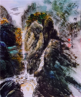 观陈东远山水作品，移人心目，求其意趣(5)