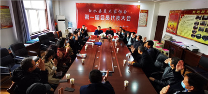 白水县美术家协会第一届会员代表大表召开(1)
