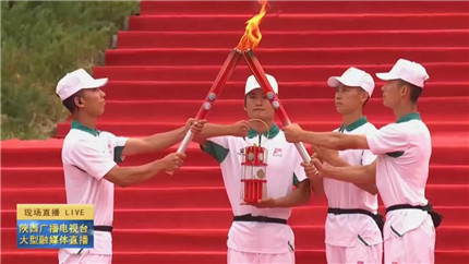 刚刚!十四运会和残特奥会圣火完成采集!(3)