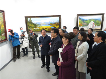 “秦岭家园”晏子油画精品展在宝鸡美术馆成功开幕(7)